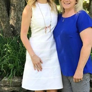 Calvin Klein White A-line dress